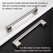 Brushed Nickel Cabinet Pulls Modern Drawer Pulls - Large Size - Hole Centers(3.5,3.75,4",4.5,5",6.25",7.5",8.8",10",11.33")
