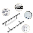 10 Pack 3.25 Inch(Center To Center) Brushed Nickel Cabinet Pulls (3.25"，Customized Size)
