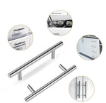 4.25 Inch(Center To Center) Brushed Nickel Cabinet Handles (4.25