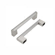 Brushed Nickel Cabinet Pulls Modern Drawer Pulls - Large Size - Hole Centers(3.5,3.75,4",4.5,5",6.25",7.5",8.8",10",11.33")