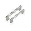 Brushed Nickel Cabinet Pulls Modern Drawer Pulls - Large Size - Hole Centers(3.5,3.75,4",4.5,5",6.25",7.5",8.8",10",11.33")