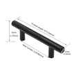 10 Pack 3.25 INCH(Center To Center) MATTE BLACK CABINET PULLS (3.25", CUSTOMIZED SIZE)