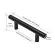 30 Pack 3.25 INCH(C-C) MATTE BLACK CABINET PULLS (3.25", CUSTOMIZED SIZE)