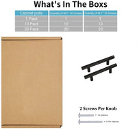 500 Pack 3.25 INCH(Center To Center) MATTE BLACK CABINET PULLS (3.25", CUSTOMIZED SIZE)