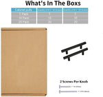 4.25 INCH(Center To Center) MATTE BLACK CABINET PULLS (4.25