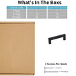 4.25 Inch(Center To Center) Matte Black Cabinet Pulls (4.25", Customized Size)