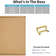 4.25 Inch(Center To Center) Brushed Brass Cabinet Pulls(108mm, Customized Size)