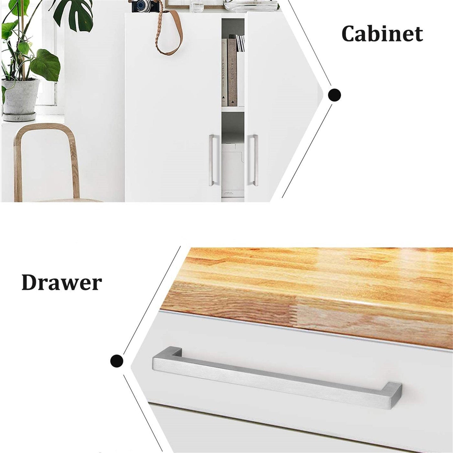 15 Pack 3.25 Inch (Center To Center) Brushed Nickel Cabinet Pulls (3.25", Customized Size)