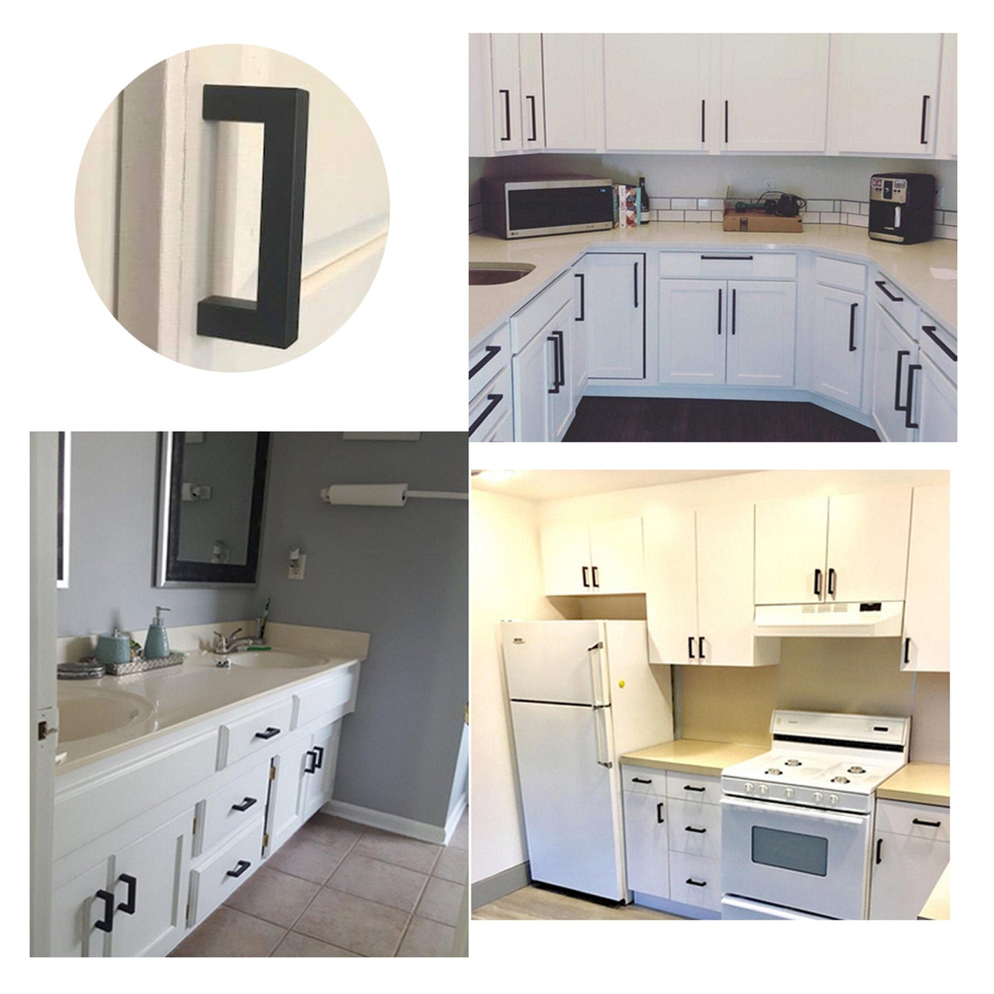 500 Pack 3.25 Inch(Center To Center) Matte Black Cabinet Pulls (3.25", Customized Size)