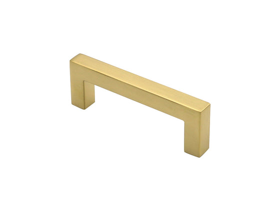 10 Pack 2.75 Inch(70mm) Center to Center Brushed Brass Cabinet Handles Stainless Steel Drawer Pulls