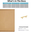 250 Pack 3.25 Inch(Center To Center) Brushed Brass Kitchen Cabinet Pulls (82mm，Customized Size)