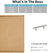 10 Pack 3.25 Inch(Center To Center) Brushed Nickel Cabinet Pulls (3.25"，Customized Size)