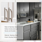 4.25 Inch(Center To Center) Brushed Nickel Cabinet Handles (4.25