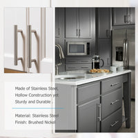 25 Pack 3.25 Inch(Center To Center) Brushed Nickel Cabinet Handles (3.25"，Customized Size)
