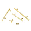 6-1/4 Inch(C-C) Knurled Texture Drawer Pulls Gold Cabinet Handles(Hole Centers: 160mm)