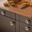 Ceramic Pumpkin Knobs，Vintage Dresser Drawer Pulls，Retro Cabinet Door Handles with Mounting Screws，Ideal for Closet，Cupboard