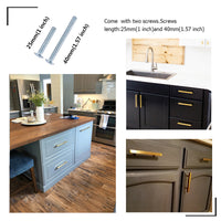 2 Inch Brass Cabinet Knobs Gold Drawer Knobs
