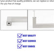 18 Inch(Center To Center) Modern Square Cabinet Handles (458mm，Brushed Nickel)