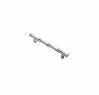 10 Pack 3.75 inch(Center To Center) Bamboo Shape Cabinet Pulls (3.75"/96mm，Brushed Nickel)