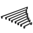 Modern Black Cabinet Pulls，Matte Black Aluminum Alloy Kitchen Drawer Pulls Cabinet Handles for Kitchen and Bathroom
