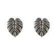 2 Pairs Creative Leaf Shape Handle Knob with Mounting Screws for Kitchen Cupboard Cabinet Wardrobe Drawer Door (Silver Ancient, 64mm)