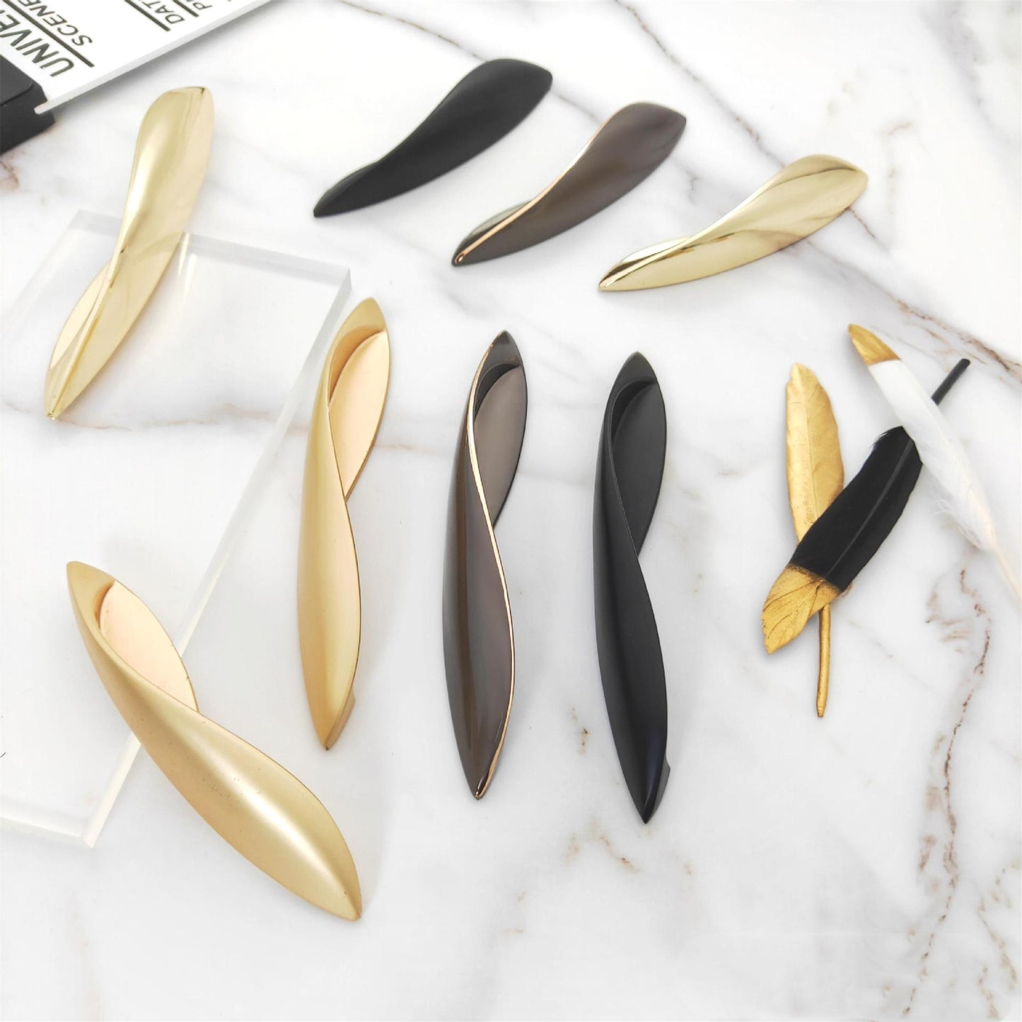 Modern Style Zinc Alloy Drawer Handles，Kitchen Cabinet Cupboard Door Pulls Furniture Hardware For Kitchen Bedroom Office Furniture