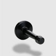 Modern Door Stopper，Heavy Duty Solid Door Stop，Durable Door Stoppers Wall Mounted with Black Soft Rubber Bumper Tips