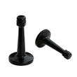 Modern Door Stopper，Heavy Duty Solid Door Stop，Durable Door Stoppers Wall Mounted with Black Soft Rubber Bumper Tips