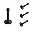 Modern Door Stopper，Heavy Duty Solid Door Stop，Durable Door Stoppers Wall Mounted with Black Soft Rubber Bumper Tips