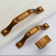 European Style Zinc Alloy Drawer Handles，Kitchen Cabinet Cupboard Door Pulls Furniture Hardware - (Color: Coffee)