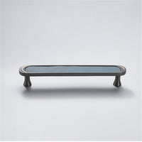 3.75" 5" Leather Handle Pulls，Light Green Leather Kitchen Cabinet Pulls( CC：96mm，128mm )