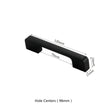 3.75"(Center To Center) Modern Cabinet Door Handles Aluminum Alloy Pulls (96mm，Black)