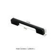 3.75"(Center To Center) Modern Cabinet Door Handles Aluminum Alloy Pulls (96mm，Black)