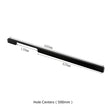 3.75"(Center To Center) Modern Cabinet Door Handles Aluminum Alloy Pulls (96mm，Black)