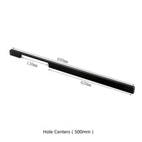 3.75"(Center To Center) Modern Cabinet Door Handles Aluminum Alloy Pulls (96mm，Black)