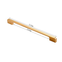 Aluminum Alloy Drawer Pulls Gold Cabinet Handles - Long Series - Hole Centers(96mm-900mm)