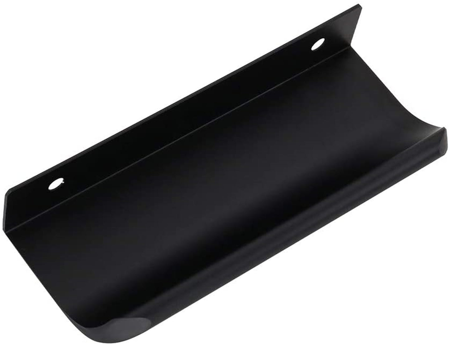 Black Back Mount Finger Edge Pulls，Aluminum Hidden Handle Concealed Tab Pulls for Home Kitchen Living Room Door Drawer Cabinet