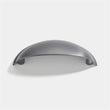 Brushed Brass Cabinet Hardware Bin Cup Drawer Handle Pulls - 3" Inch (76mm) Hole Centers
