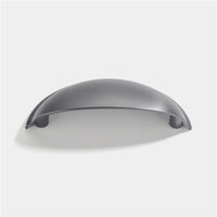 Brushed Brass Cabinet Hardware Bin Cup Drawer Handle Pulls - 3" Inch (76mm) Hole Centers