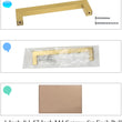 6 INCH(Center To Center) BRUSHED BRASS CABINET PULLS (152MM, CUSTOMIZED SIZE)