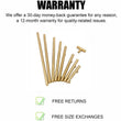 6"(152mm) Center To Center Brushed Brass Cabinet Pulls (8-1/2" Length，Gold)