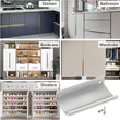 Modern Finger Edge Pulls Tab Pull 150mm/5.91" Length Finger Drawer Pulls (Brushed Nickel)