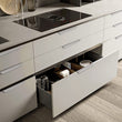 Modern Finger Edge Pulls Tab Pull 150mm/5.91" Length Finger Drawer Pulls (Brushed Nickel)