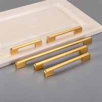 Aluminum Alloy Drawer Pulls Gold Cabinet Handles - Long Series - Hole Centers(96mm-900mm)