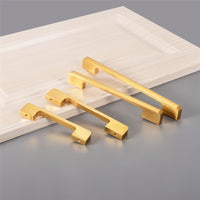 Aluminum Alloy Drawer Pulls Gold Cabinet Handles - Long Series - Hole Centers(96mm-900mm)