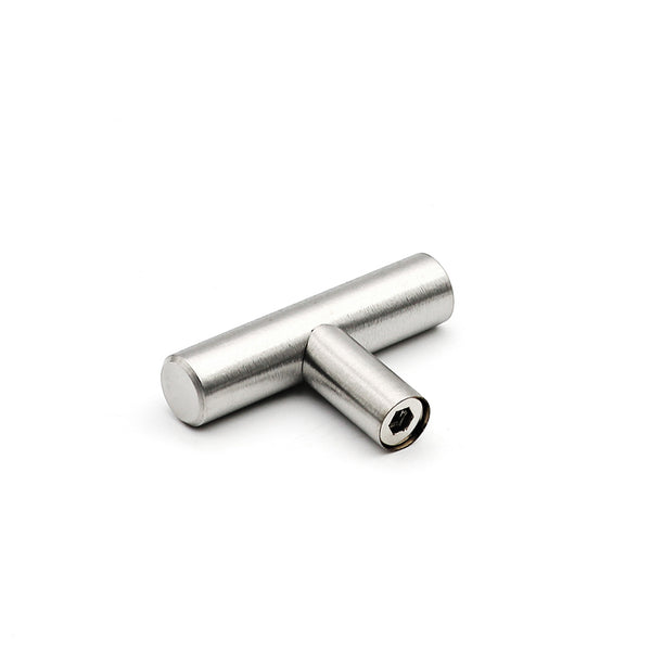 Brushed Nickel Cabinet Pulls Kitchen Drawer Pulls - T Bar Handles - Hole Centers(Knob,2.5",3",3.5,3.75,4",4.5,5",6.25",7.5",8",8.8,10")