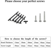 6.25in Black Drawer Pulls Kitchen Cabinet Handles - Matte Black T Bar Handle Pull - 6.25" (160mm) Hole Centers, 8.8" Overall Length
