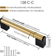 Brushed Brass Square Cabinet Handle Stainless Steel Drawer Pulls，Gold Kitchen Cabinet Pulls with Black Base for Kitchen Bath Bedroom