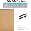 3.25 INCH(Center To Center) MATTE BLACK CABINET PULLS (3.25", CUSTOMIZED SIZE)