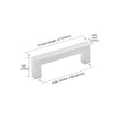 3.25 Inch(Center To Center) Brushed Nickel Cabinet Pulls(3.25", Customized Size)
